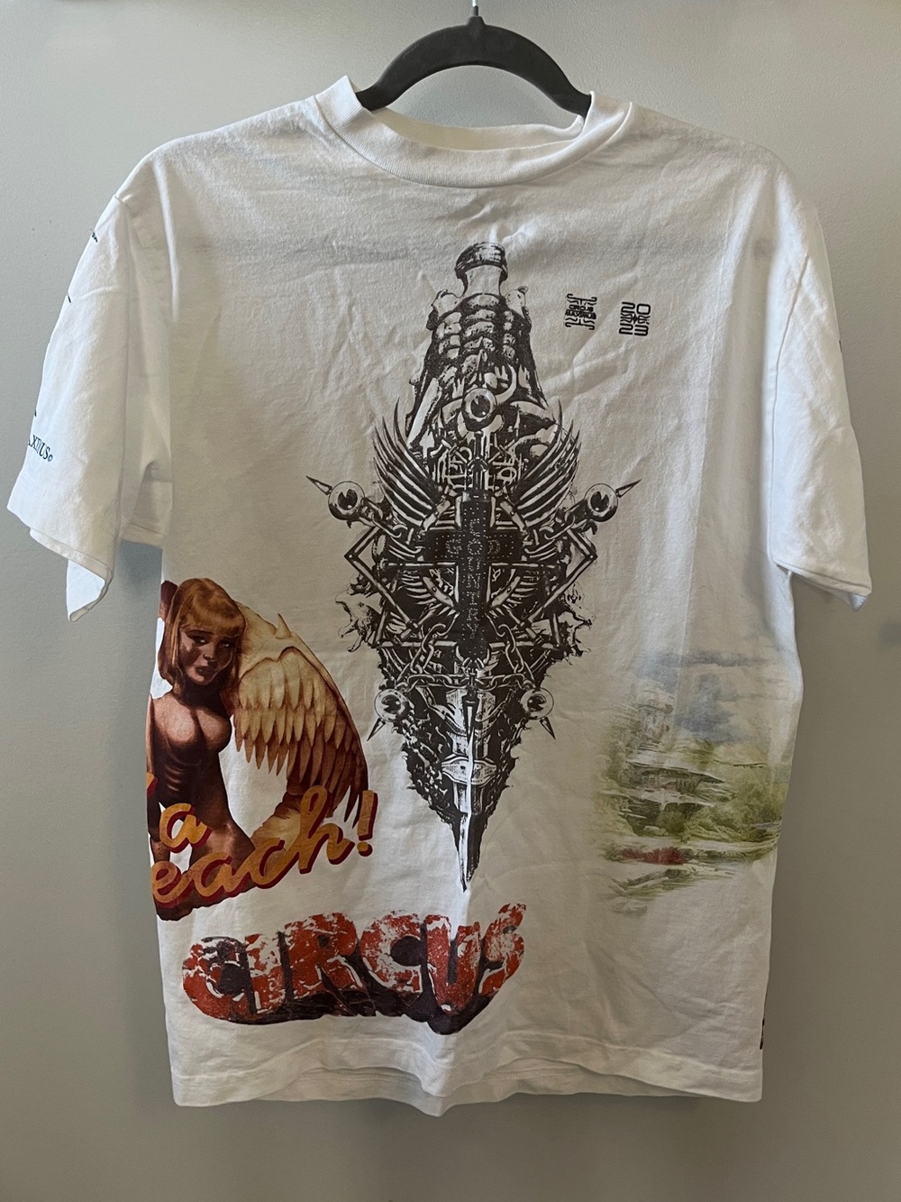 Travis Scott White 'TOUR' Graphic Tee
